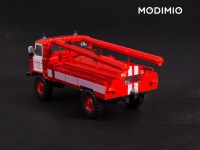 Масштабная модель 1:43 Пожарная автоцистерна АЦ-30 (66)-146 Краснотуранск, ПЧ 53, на шасси Горький-66 с журналом №19 (Легендарные грузовики СССР)
